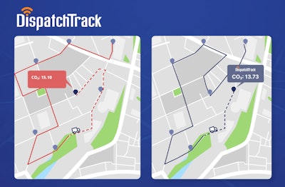 Dispatch Track Co2 Tracking Graphic