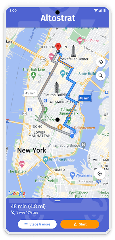 Google Maps Eco Friendly Routes