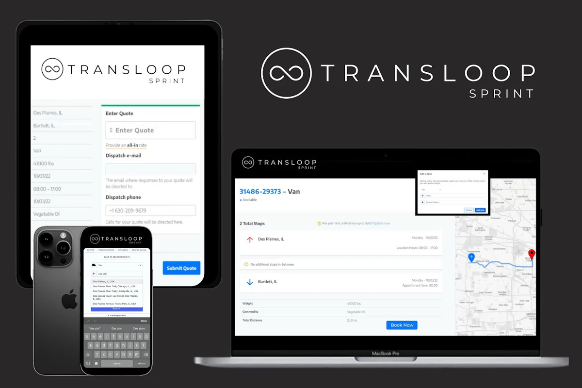 Transloop Logistics Digital Efficiency Booking Platform Eliminates Manual Carrier Processes ...