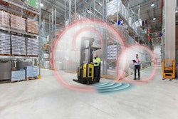 Yale Forklift In Warehouse