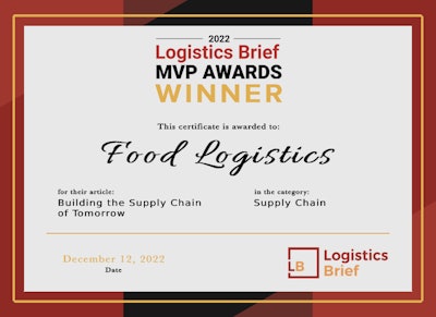 Food Logistics 1 Certificate Mvp Awards2022