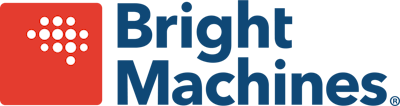 Bright Machines Logo Registered Orange Blue
