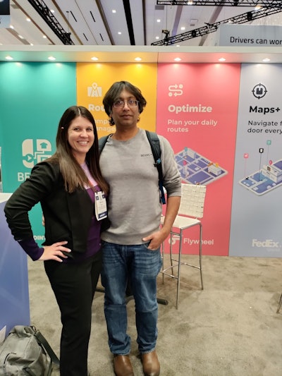 Editor-in-chief Marina Mayer met Nitin Gupta, founder of Beans.ai, at this year's Manifest show.