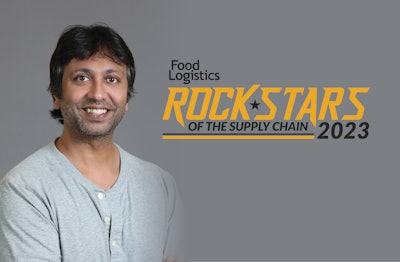 Nitin Gupta, founder and CEO of Beans.ai, was named the overall winner of Food Logistics’ 2023 Rock Stars of the Supply Chain award.
