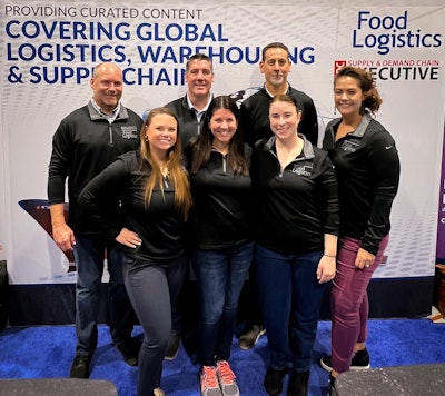 The Food Logistics and Supply & Demand Chain Executive team at their booth.