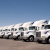 Stock Fleet Of Trucks