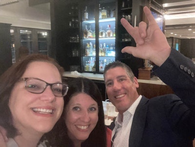 (From left to right): Jennifer Karpus-Romain, TMSA’s executive director; Marina Mayer, editor-in-chief of Food Logistics and Supply & Demand Chain Executive; and Jason DeSarle, brand director of Food Logistics and Supply & Demand Chain Executive.