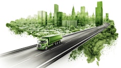 Graphic depicting green and sustainable transport.