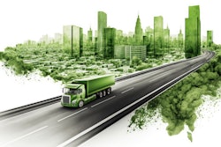 Graphic depicting green and sustainable transport.