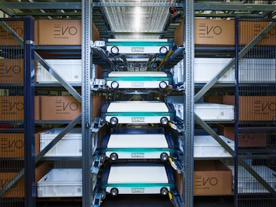 KNAPP commissioned a mixed load palletizing solution at the Kroger Great Lakes distribution center, which included pallet AS/RS, shuttles, conveyor, KiSoft Genomix, KiSoft WCS and a high velocity palletizing solution.