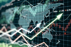 Graph of economic fluctuations.