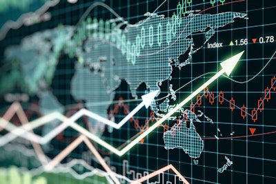 Graph of economic fluctuations.