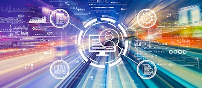 Abstract image of data and analytics collection.