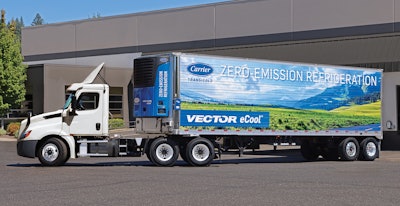 Carrier Transicold Vector E Cool Tru At Loading Dock