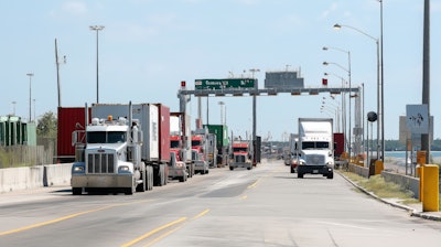 Transporting goods across borders.