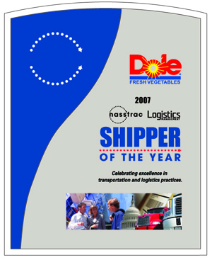 Dole Fresh Vegetables named as the 007 NASSTRAC Shipper of the Year.