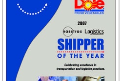 Dole Fresh Vegetables named as the 007 NASSTRAC Shipper of the Year.