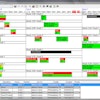 Pictured: Updated master production calendar capability of Deacom 14.3 ERP software system.