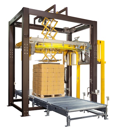 ITW Muller's Octopus ‘S’ Series features a load stabilizer, new load lift conveyer and the No Touch No Tail (NT²) seaming device.