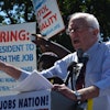 Sen. Sanders stood with hundreds of low-wage workers who have gone on strike for a living wage to fight for a $15 an hour minimum wage.