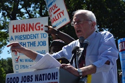 Sen. Sanders stood with hundreds of low-wage workers who have gone on strike for a living wage to fight for a $15 an hour minimum wage.