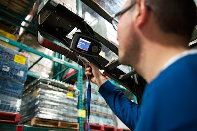 Operator Logging Into Raymondi Warehouse