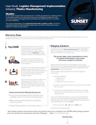 St Case Study Logistics Mgmt Implementation Page 1