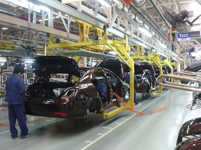 Geely Assembly Line In Beilun, Ningbo