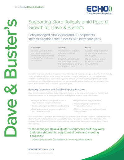 Sponsored Research Dave & Busters Case Study Page 1