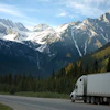 Logistics Lorry Mountains 93398