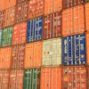Blue White Orange And Brown Container Van 163726