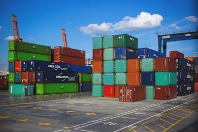 Steel Container On Container Dock 122164