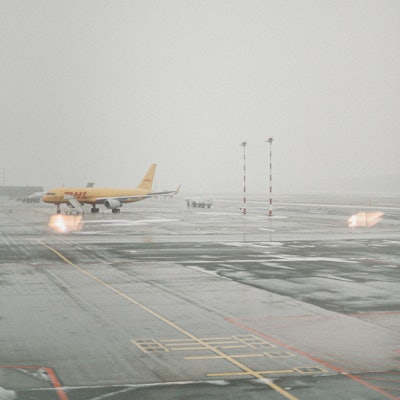 Yellow And White Plane On Airport 4551928