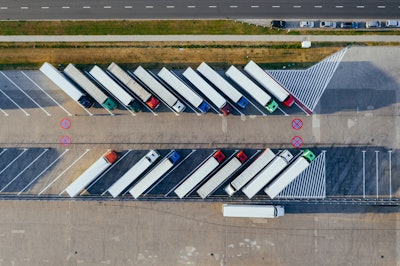 Aerial Photography Of Trucks Parked 2800121