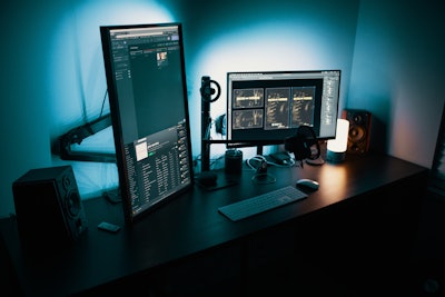 Black Flat Screen Computer Monitor 1714208