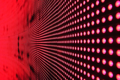Red Lights In Line On Black Surface 158826