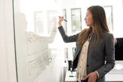Pexels Woman Dry Erase Board