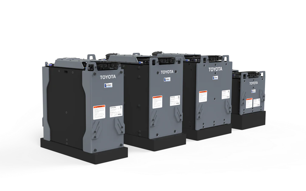 Toyota Battery Module Packing Toyota Material Handling Debuts Lithium-Ion Batteries | Food Logistics