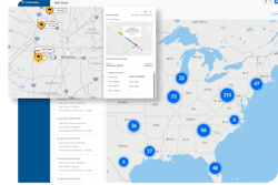 Fleetworthy Drivewyze’s Safety+ Site Visits Map View