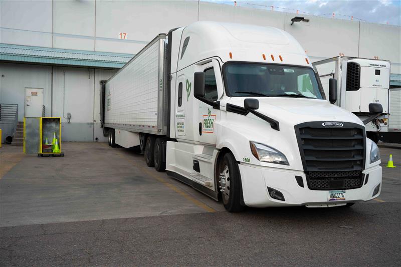 Fresh Freight Semi Truck Loading