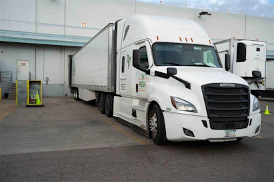 Fresh Freight Semi Truck Loading