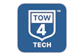 Tow4 Tech Main Logo White Blue Bg