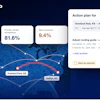 Goodship logistics dashboard showing route planning between Overland Park, KS and Halifax, NC with tender metrics and action plan details