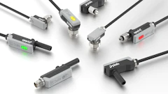 Collection of SICK industrial sensor connectors and M12 cable connectors in various configurations with black and gray housings