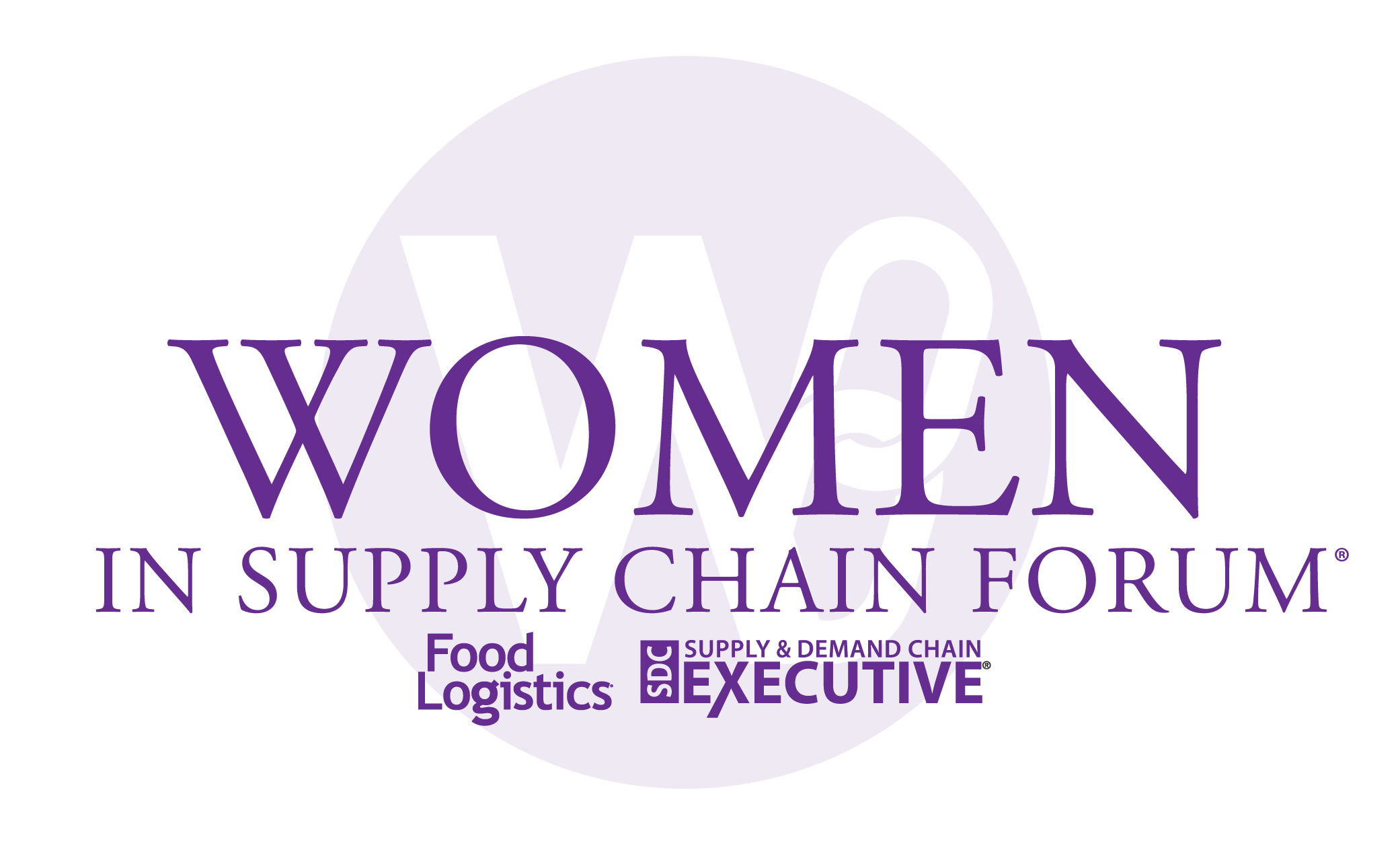 Women in Supply Chain Forum logo with Food Logistics and Supply & Demand Chain Executive partnership
